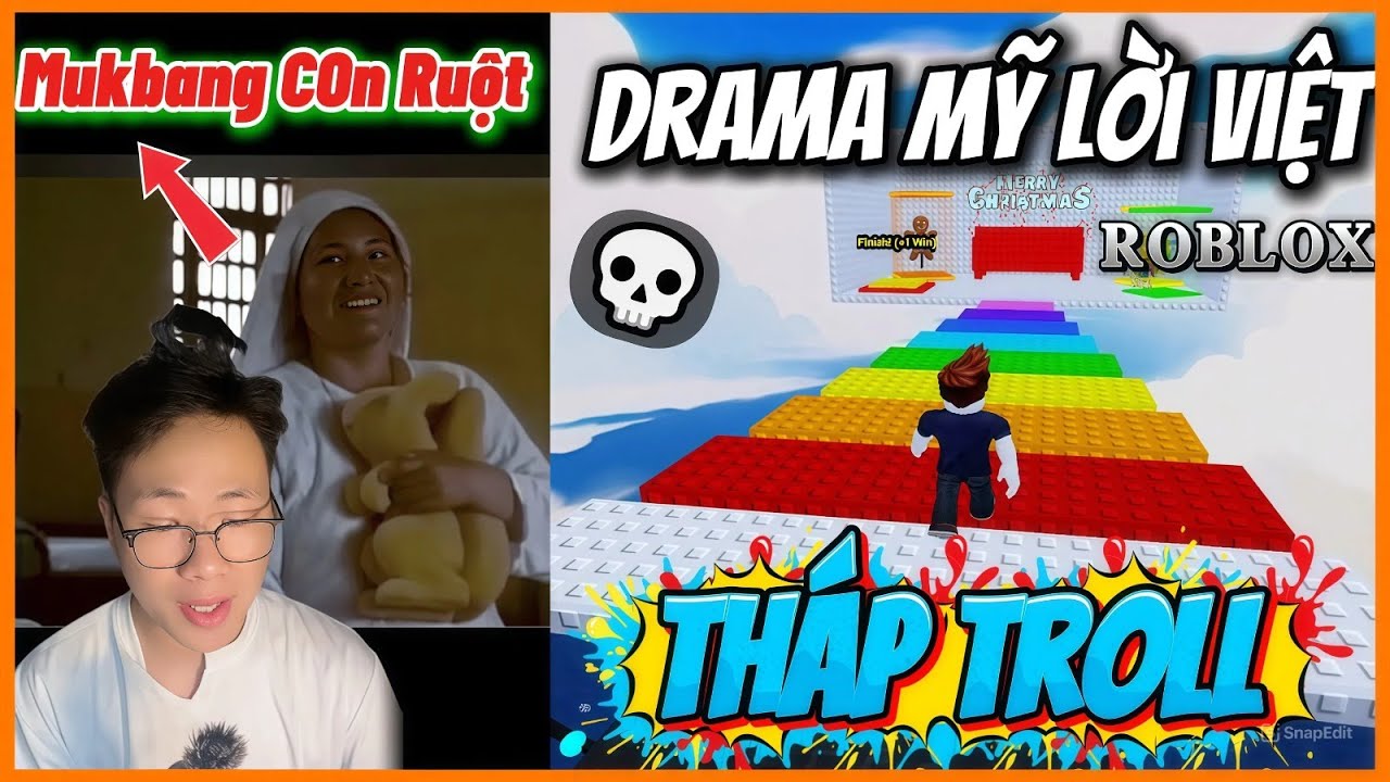 Bà Lão ĂN THỊT CON RUỘT | Drama Mỹ Lời Việt | Roblox Parkour Tháp Troll Tower