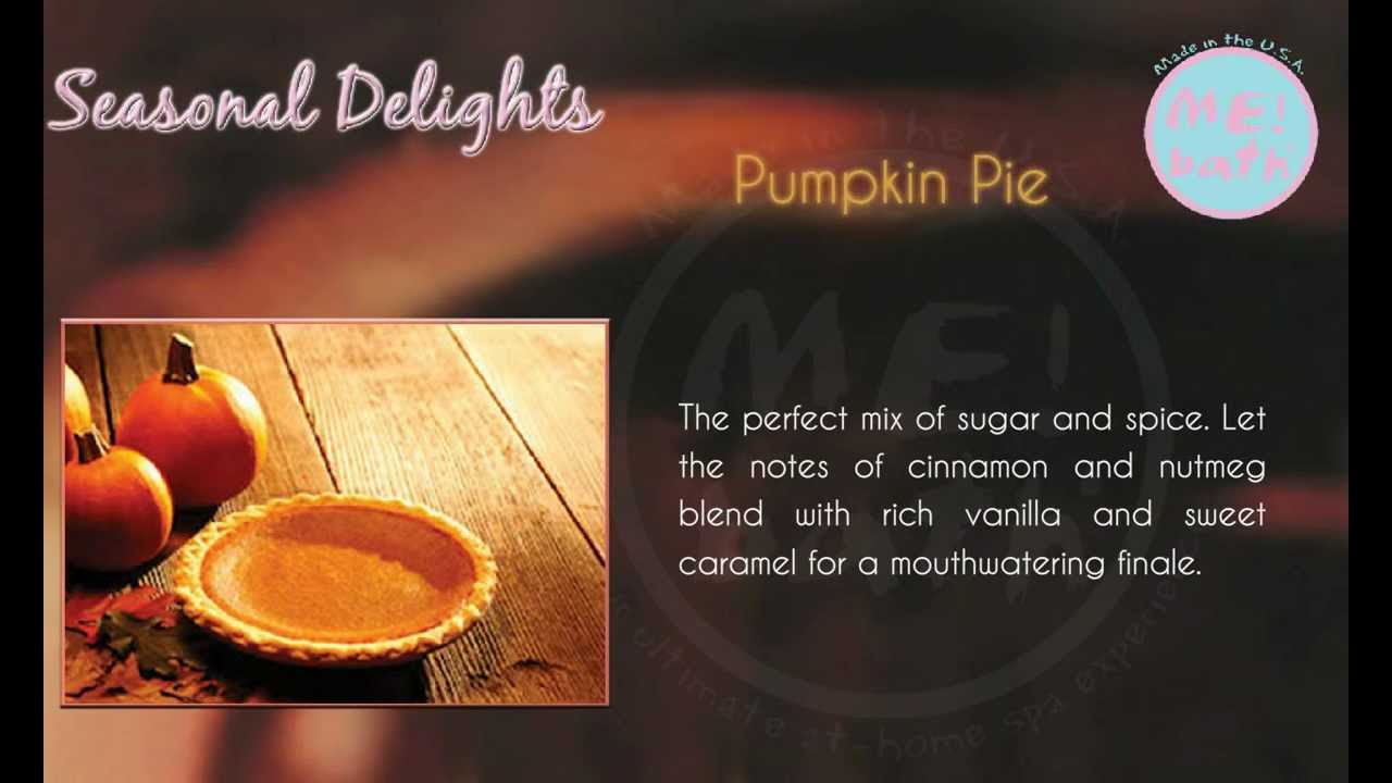 Seasonal Delights-Pumpkin Pie