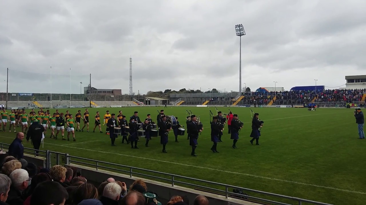 Dr Crokes v's South Kerry Senior Football County Final Parade..National Anthem & Throw in..