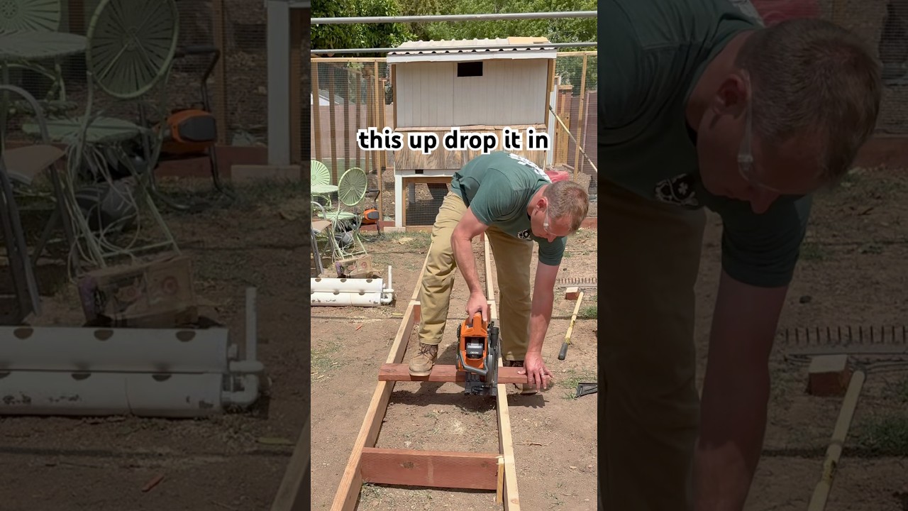 Framing trick for cutting perfect blocking pieces without measuring! #framing #construction #diy