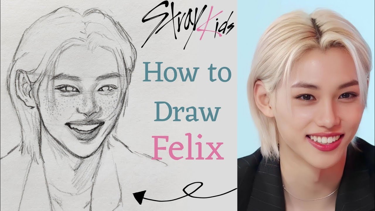 Step-by-Step Tutorial: Drawing Felix from Stray Kids