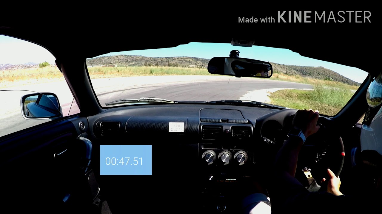 MR2 Roadster 1zz Road tyres Vs Slicks. Athens Megara circuit 28/6/2020 1st visit