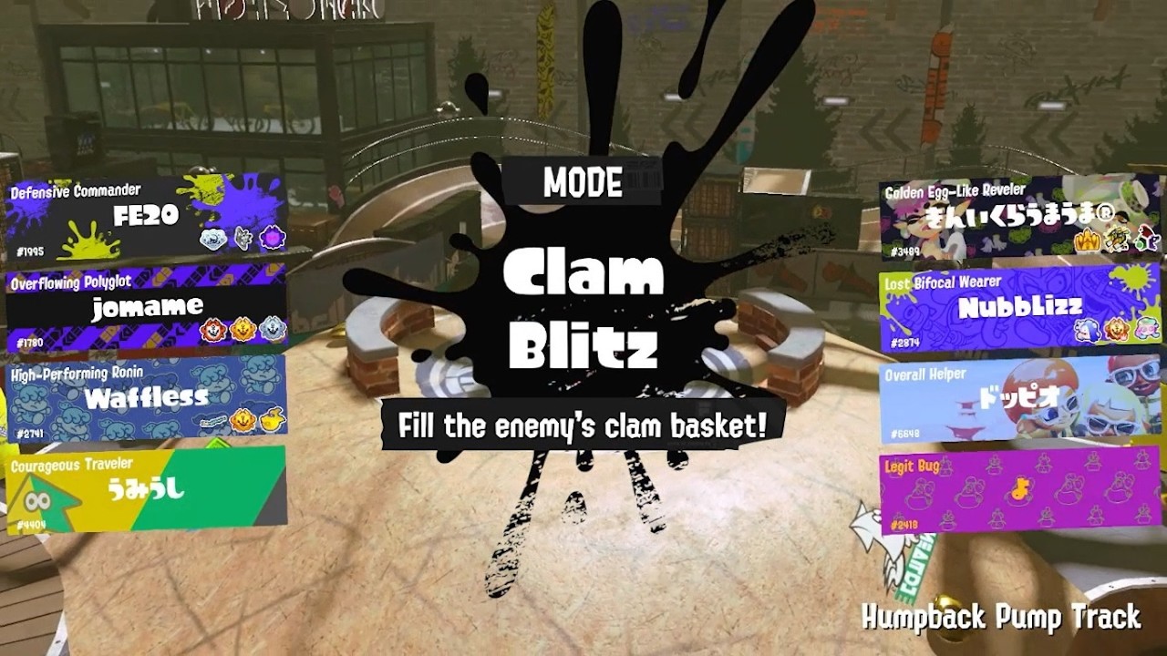 Clam Blitz on Humpback Pump Track - Splatoon 3