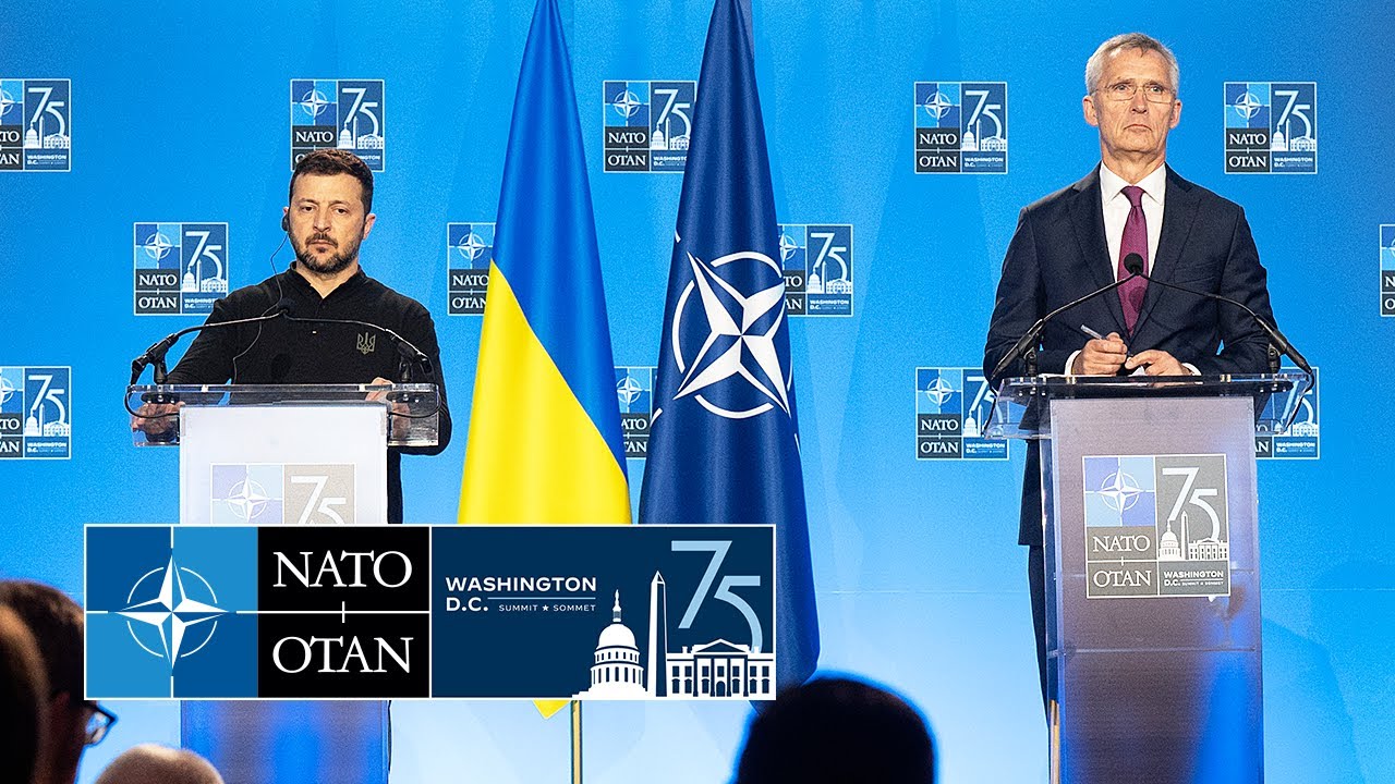 NATO Secretary General with the President of Ukraine 🇺🇦 Volodymyr Zelenskyy, 11 JUL 2024