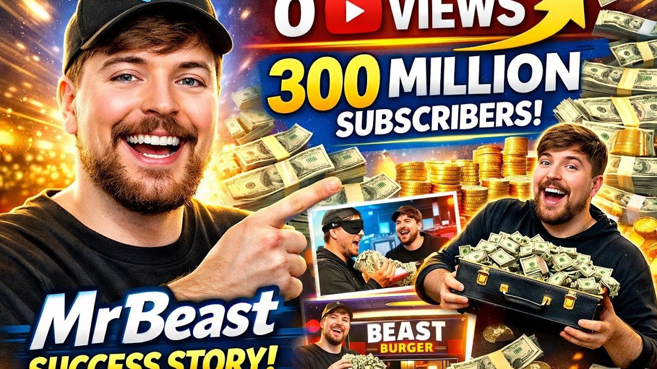 MrBeast Success Story | 0 Views se Duniya ka Sabse Bada YouTuber #youtube #viral #story #motivation 