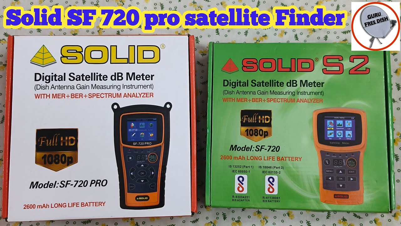 solid SF 720 digital satellite finder || solid SF 720 pro || solid SF 720 || solid set top box