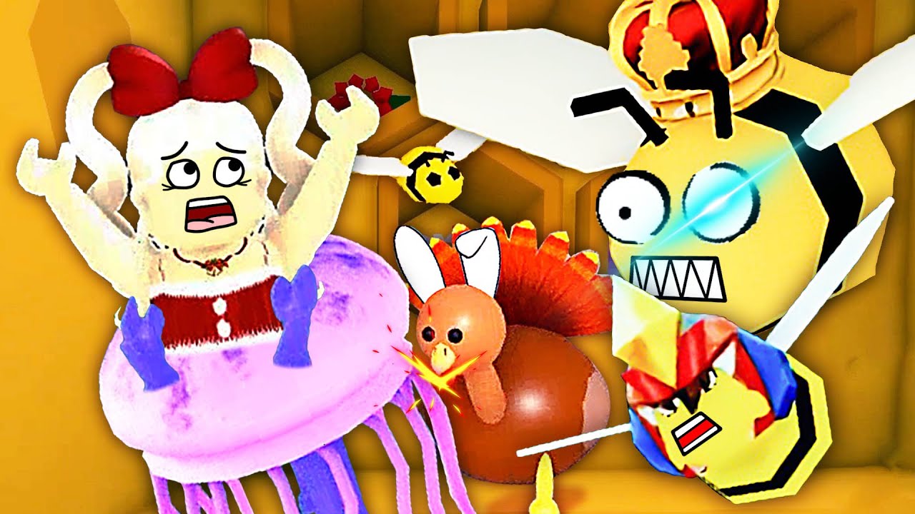 Roblox魔藥實驗室 我變異成水母人，被海綿寶寶追著跑！小熙解說