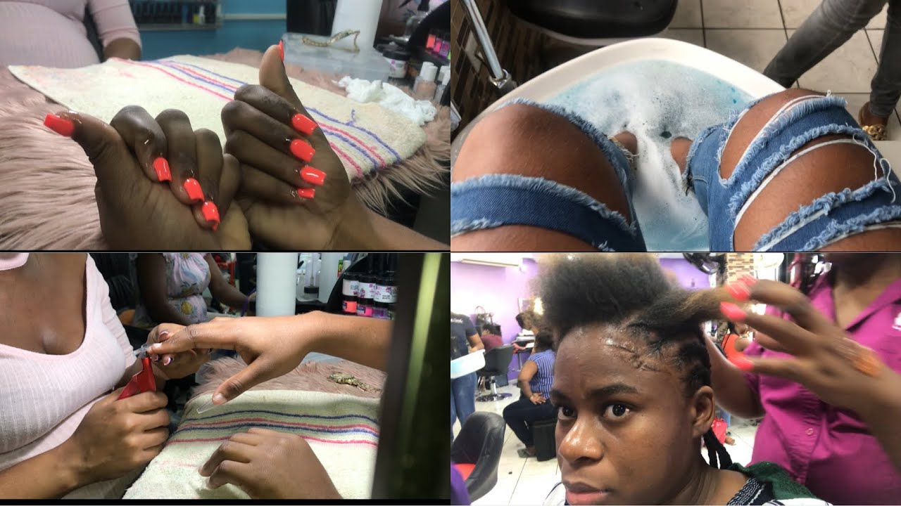 MY 2020 PAMPER ROUTINE IN JAMAICA! (Hair,Nails, Pedicure) KINGSTON  VLOG | PETAGAYE LIFE LIFE
