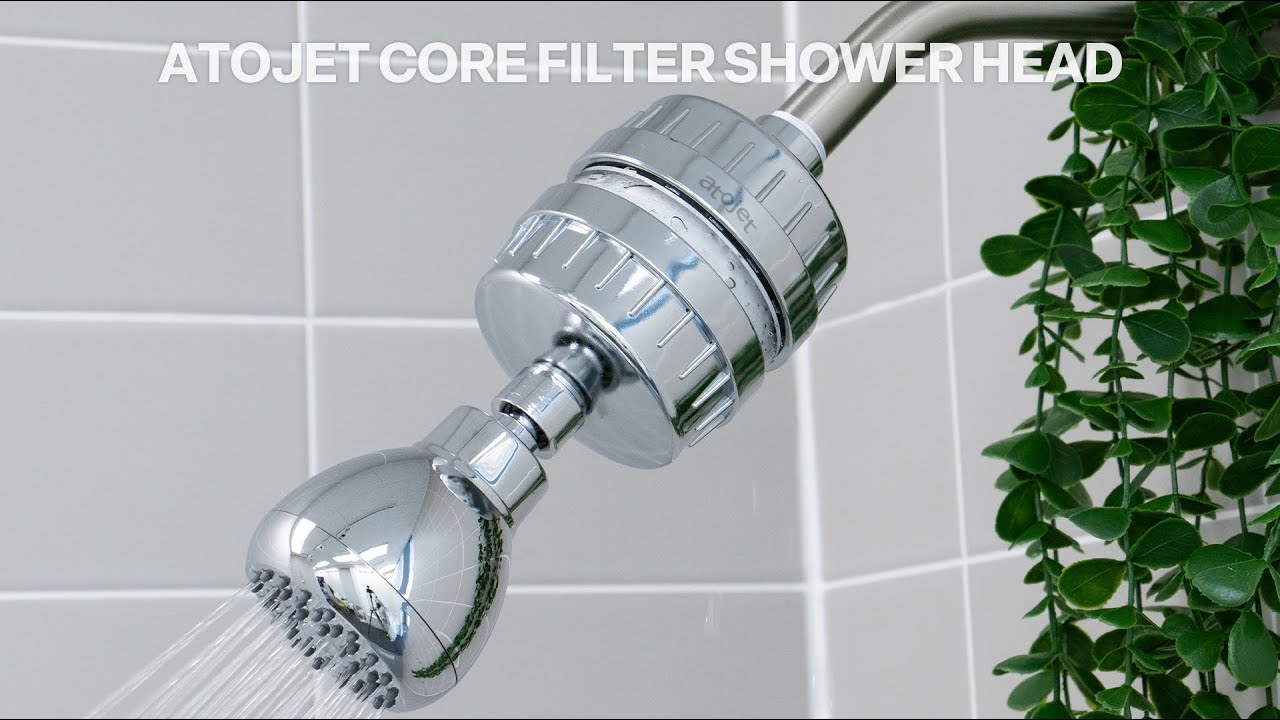[ATOJET] Aqua Detox Shower Filter (Black, White, Nickel, Chrome)