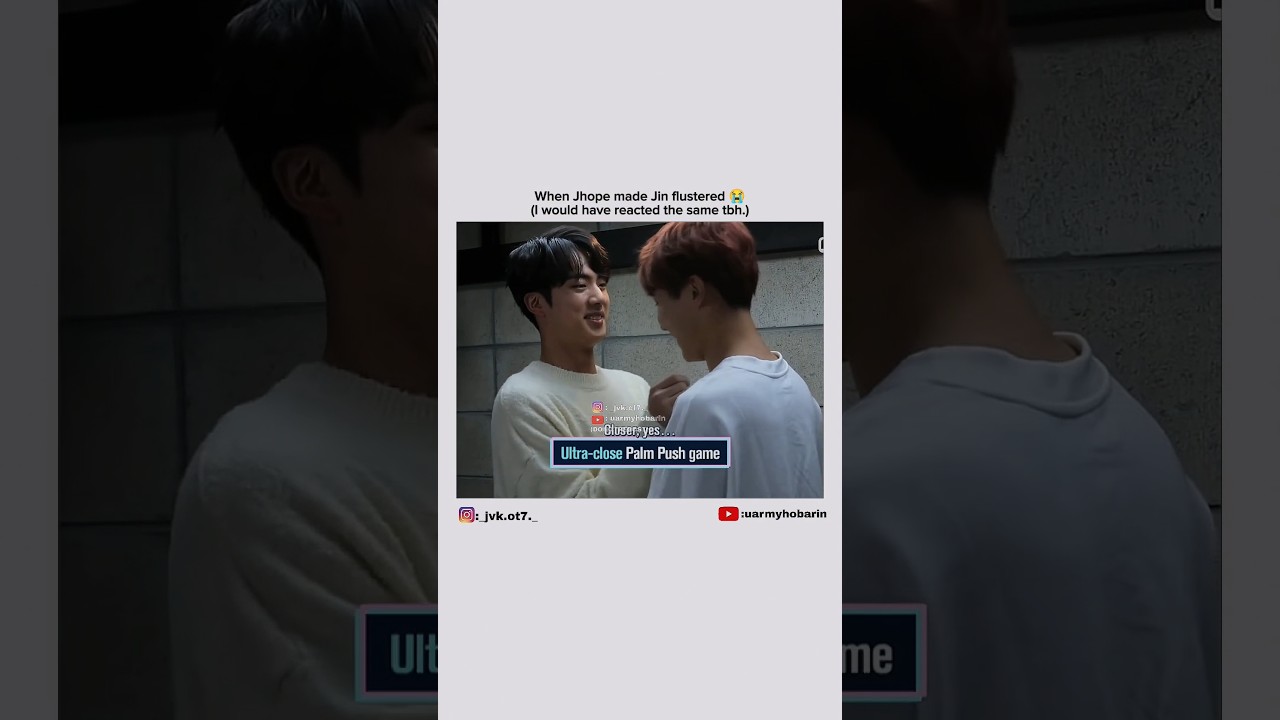 The way Jhope made Jin shy and flustered 😂 #jhope #jin #bts