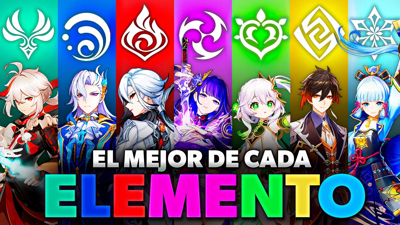 LOS MEJORES PERSONAJES de cada ELEMENTO | GENSHIN IMPACT