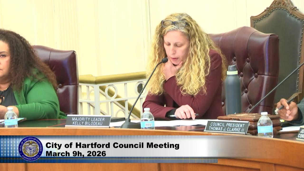City of Hartford Council Meeting March 9th, 2026 Live Stream