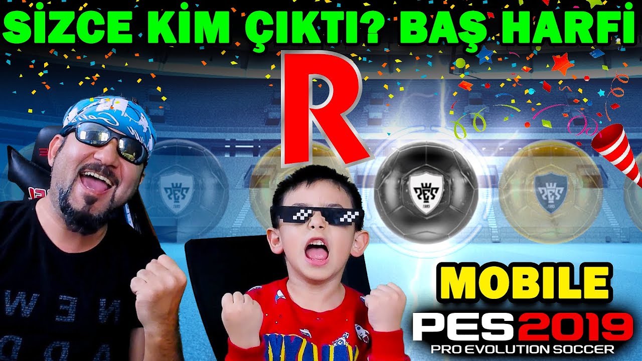 ÖYLE BİRİSİ ÇIKTI Kİ DELİRDİK! BAŞ HARFİ R! | PES 2019 MOBİLE TOP AÇILIMI