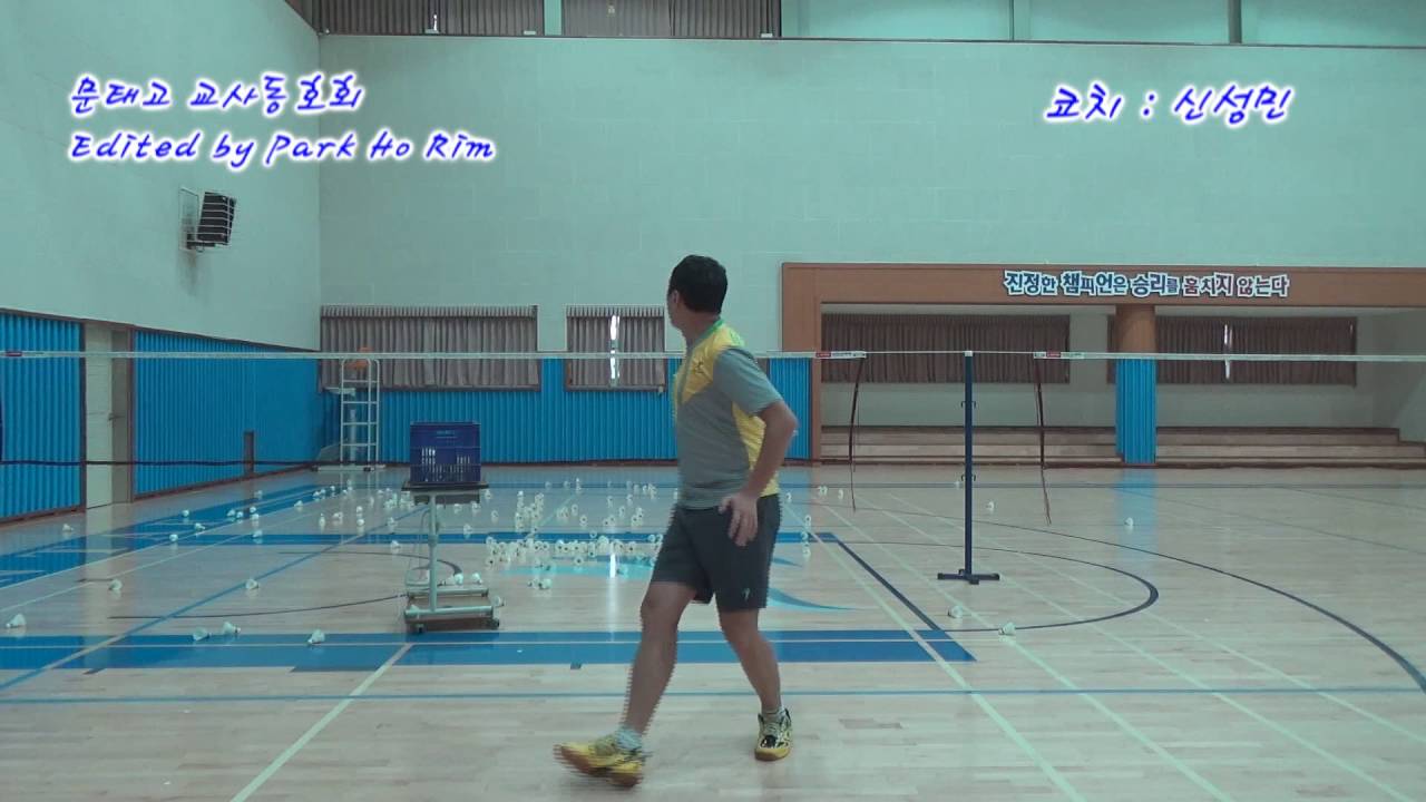 다시 시작하는 배드민턴 레슨 -  후방 백핸드 클리어, 드라이브, 스매시(후방기준)(badminton lesson backhand clear - sin sungmin)