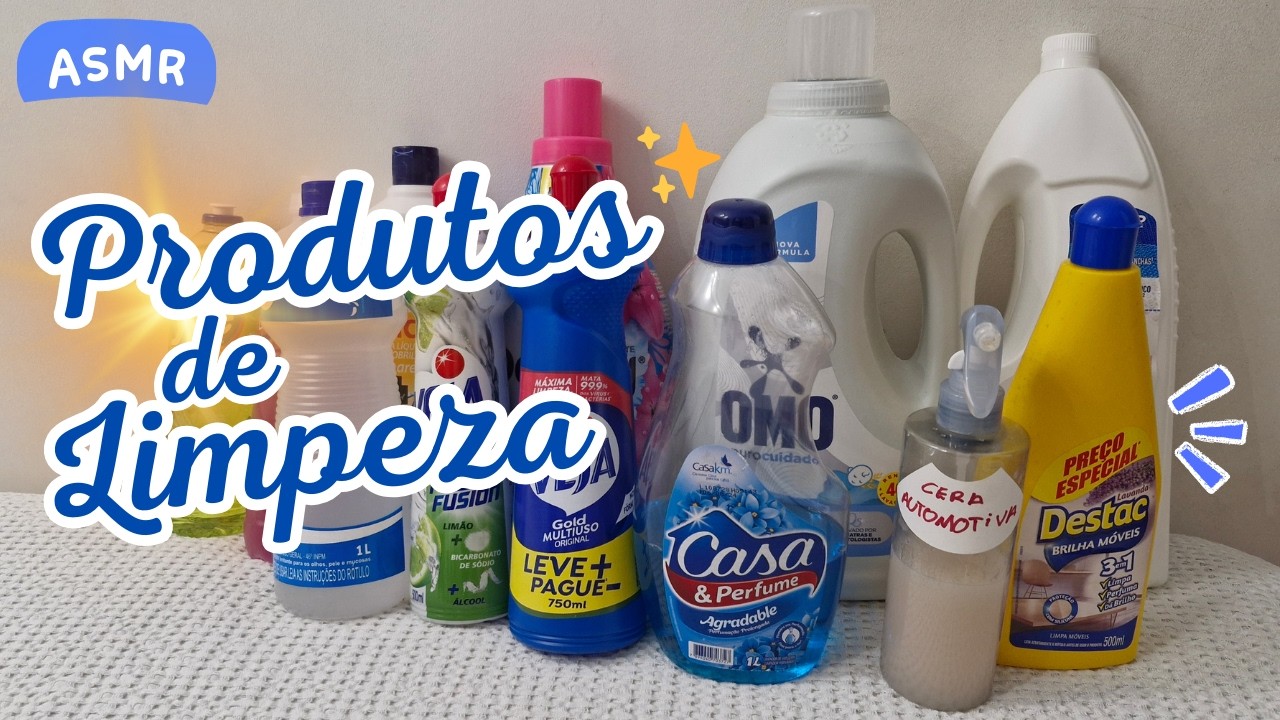 ASMR | Compras de Produtos de Limpeza🧹🪣🫧(voz suave)