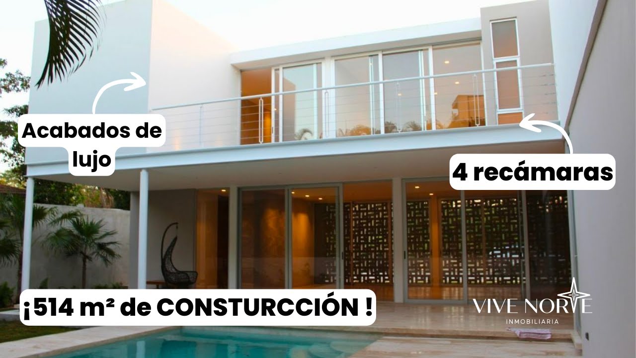 CASA DE LUJO en VENTA de DOS PLANTAS en el COUNTRY CLUB | Mérida, Yucatán