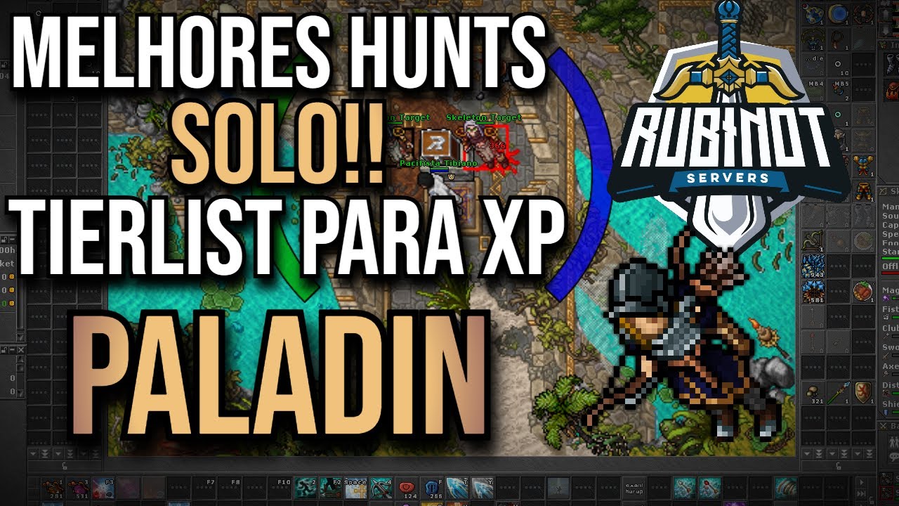 Melhores hunts FULL XP no RubinOT