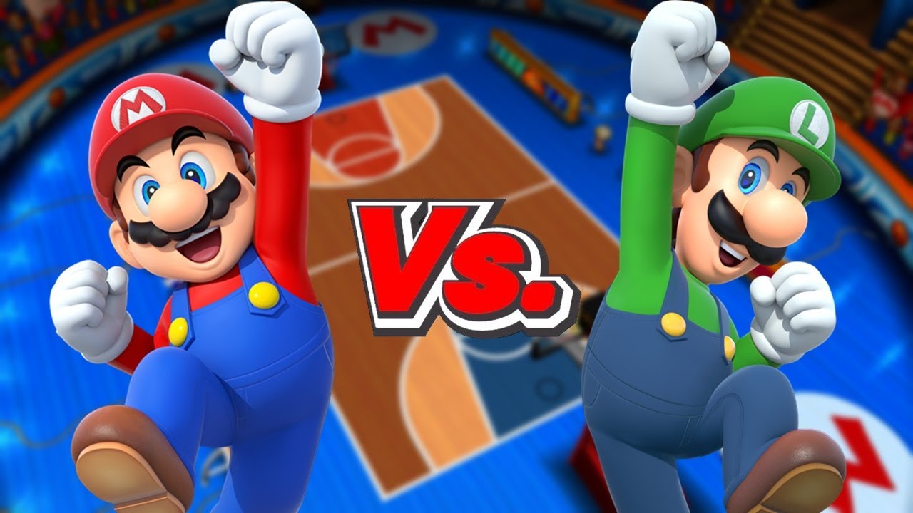 Mario Sports Mix - Team Mario Vs. Team Luigi (Basketball)