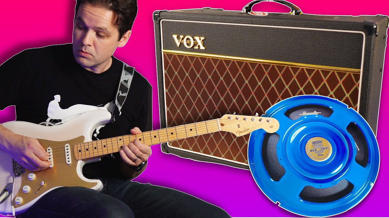 Comparing 2 Speakers in the VOX AC15 - Green VS Blue