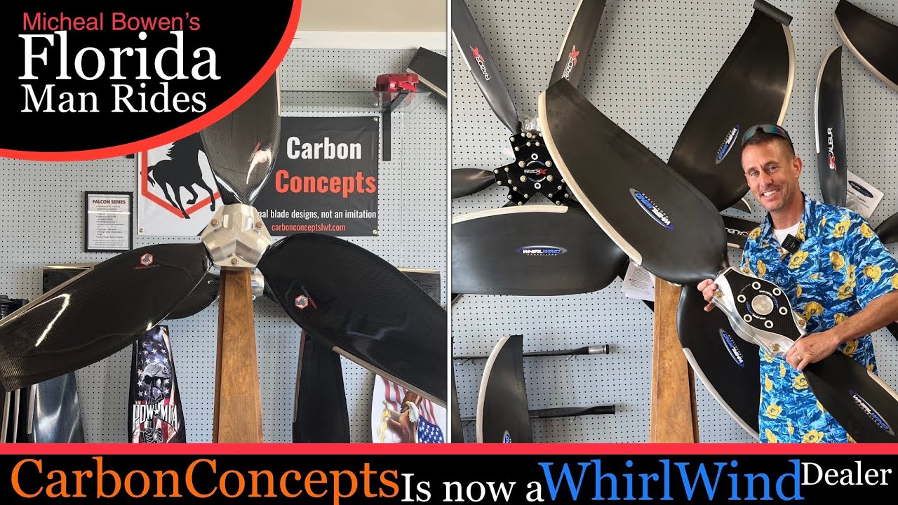 WhirlWind propeller&rsquo;s new dealer CarbonConcept. The most extensive prop lineup in FL under one roof