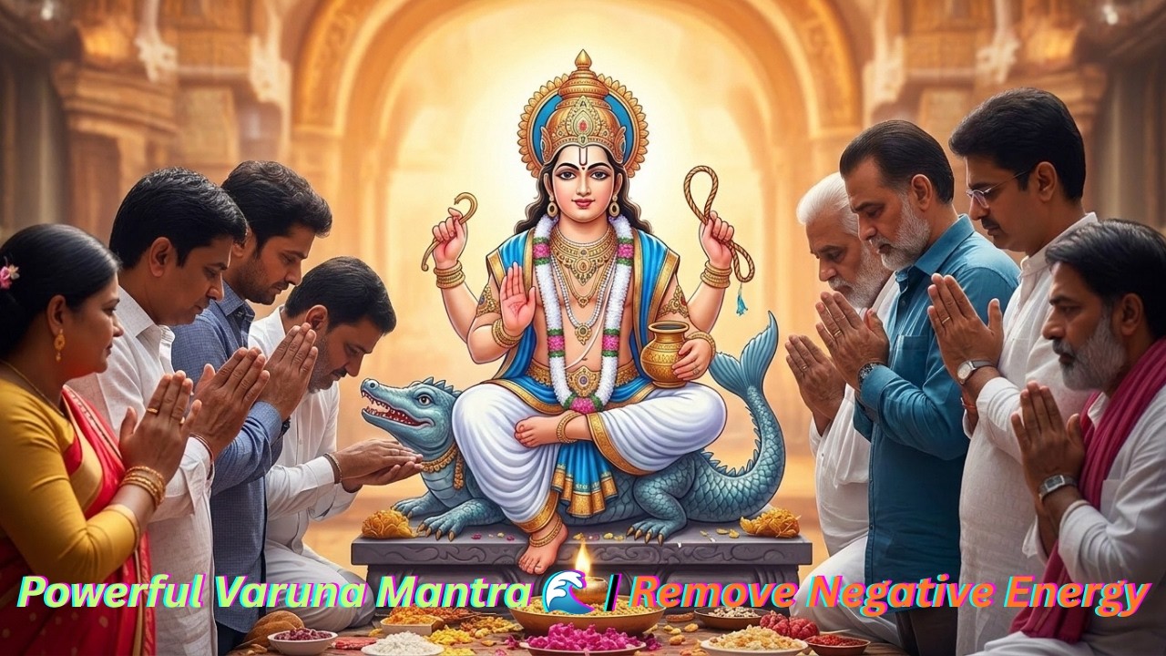 Varuna Mantra 🌊 Powerful Ocean God Chant | Remove Negative Energy | Vedic Sanskrit Meditation Music