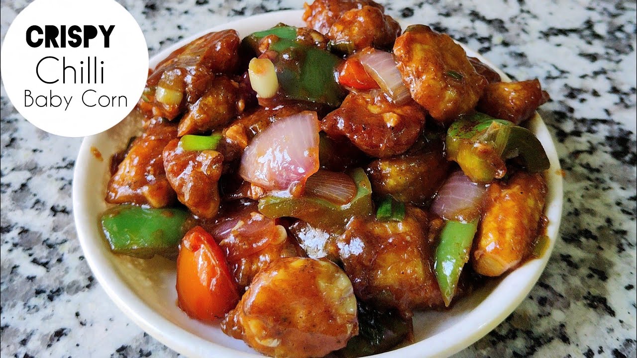 Crispy Chilli Baby Corn Recipe | Chinese Restaurant Style Corn Recipe 
