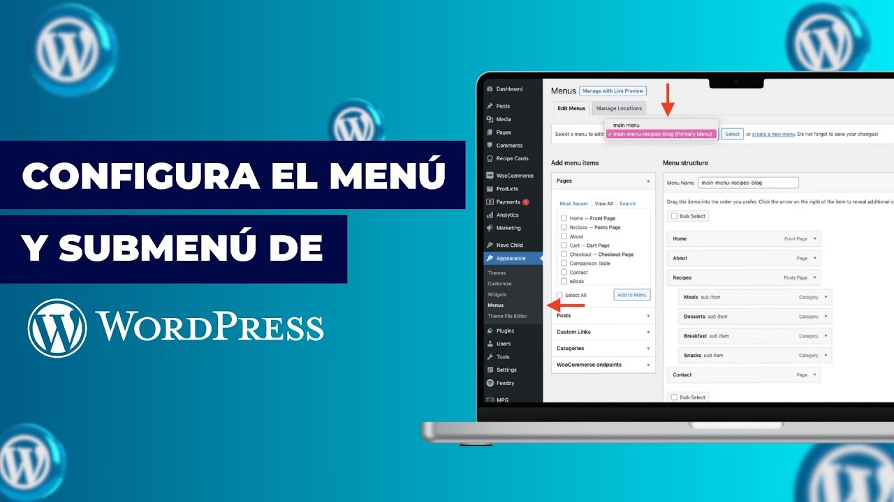 WordPress: создавайте меню и подменю легко!