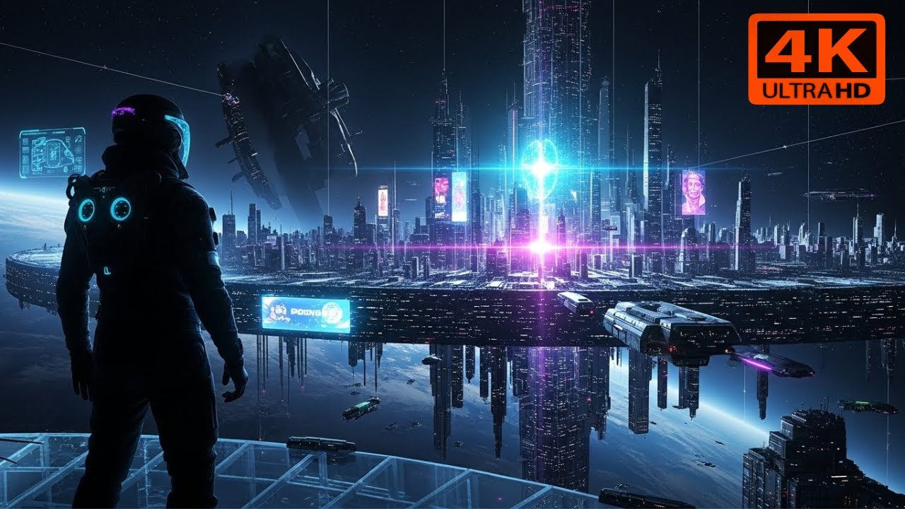Space City 2200: Inside the Ultimate Space Colony Megastructure | 4K AI Sci-Fi Short Film