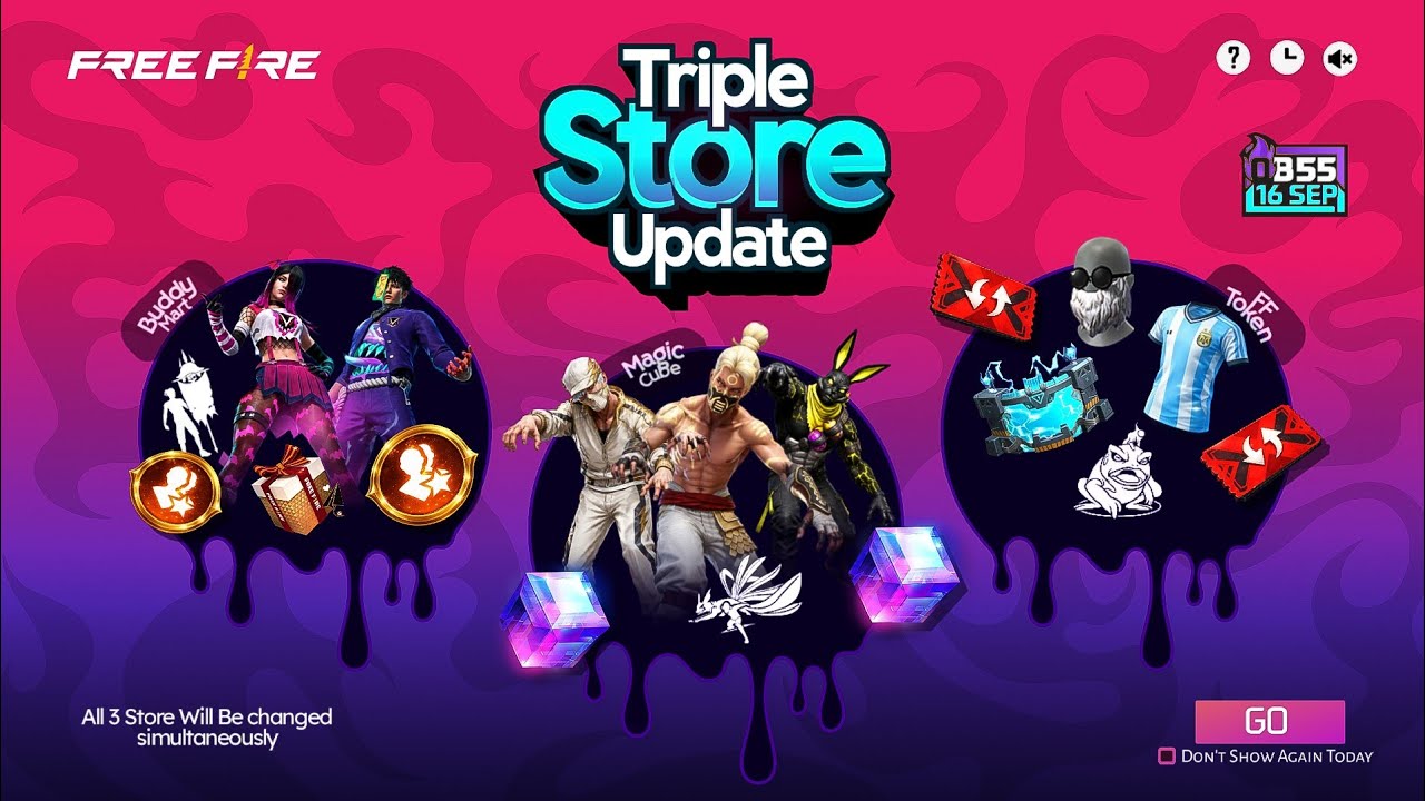 Ob55 Triple Store Update💥Magic Cube New Bundle🤯 FF Token Store Update | Ob55 Store Update Free Fire