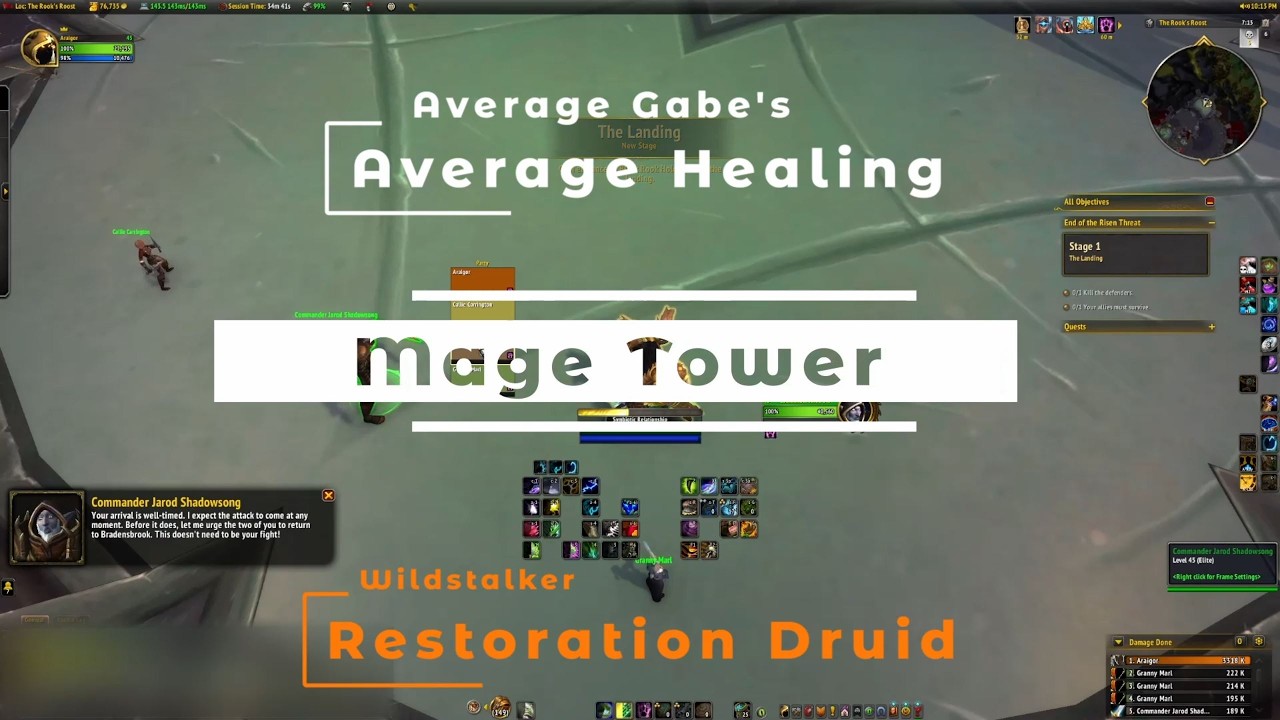 Resto Druid | Mage Tower | TWW 12.0 Midnight Pre Patch