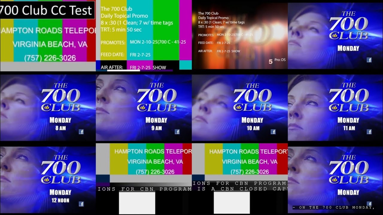 700 club CBN test card and advertisement glitch on My TV Buffalo