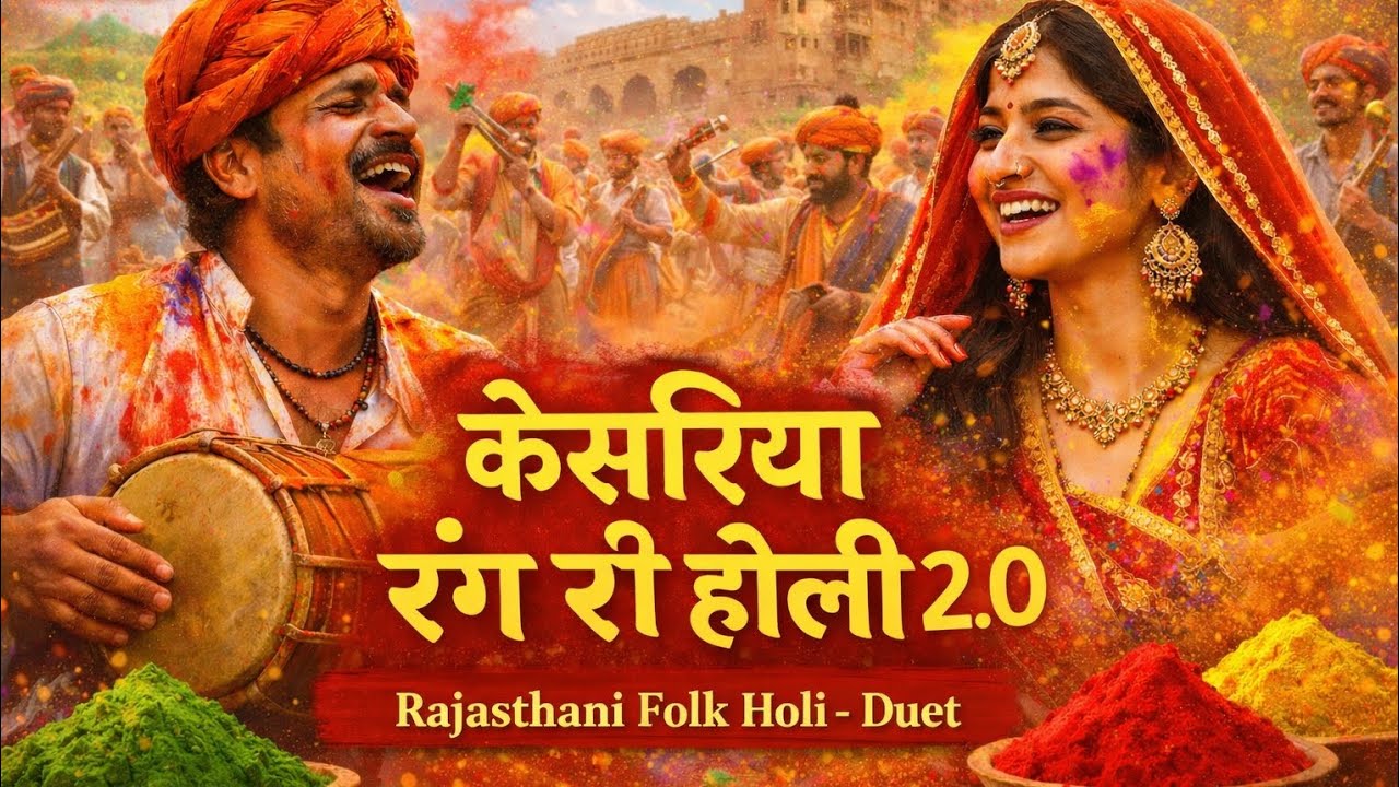 Kesariya Rang Ri Holi 2.0 - Rajasthani Folk Holi Song - Best Holi song 2026 - केसरिया रंग रि होली 