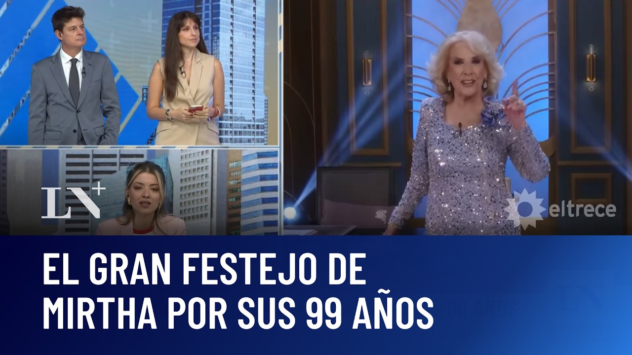 El gran festejo de Mirtha Legrand por sus 99 años; 70 invitados y cena top