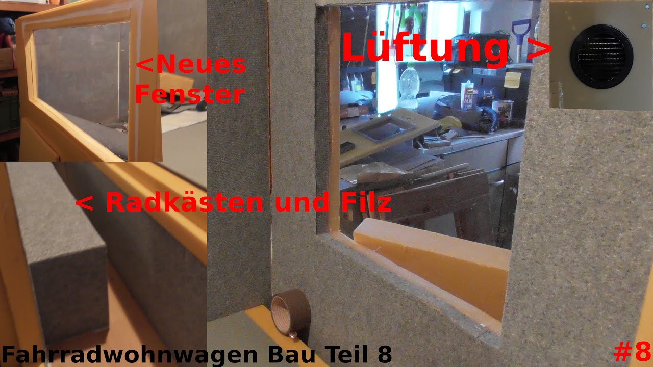 Fahrradwohnwagen Bau Teil 8 Das Filz kommt | #fahrradwohnwagen   #fahrrad  #bauen