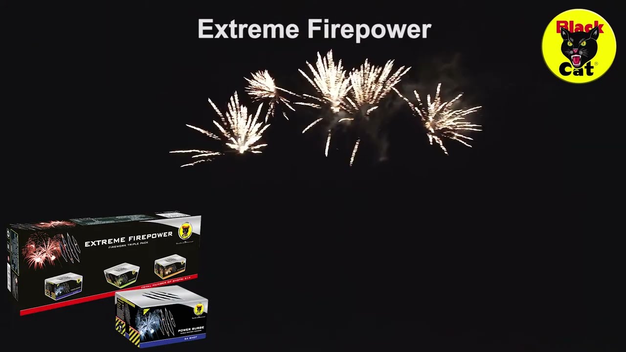 Extreme Firepower - Triple Cake Pack - Black Cat Fireworks