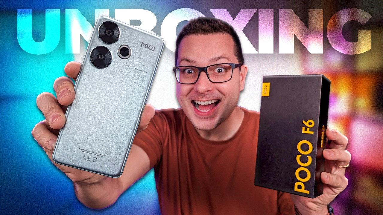 O POCO F6 me SURPREENDEU!! o MAIS COMPLETO por ESSE PREÇO?! Unboxing e IMPRESSÕES!!