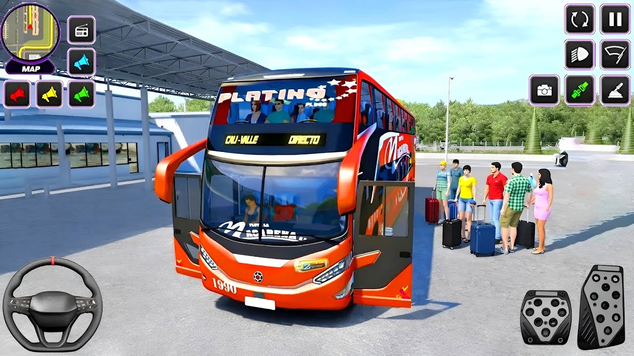 City Coach Bus -Bus Driving &ndash; Android Gameplay 