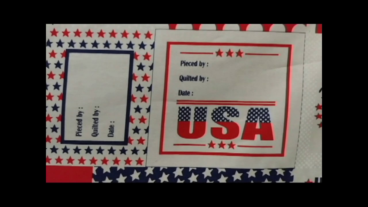 Quilts of Valor Quilt Labels | Timm's Tips