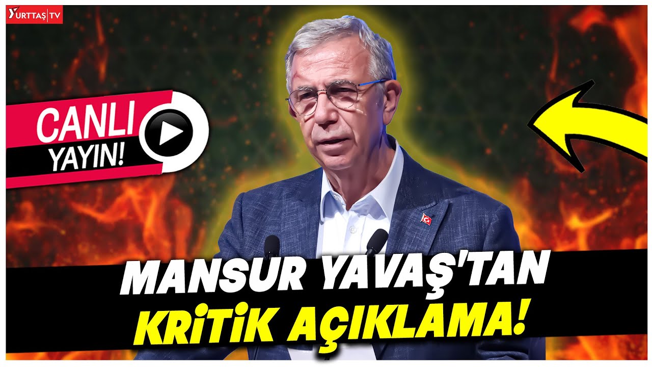 Mansur Yavaş'tan kritik açıklama! #canlıyayın