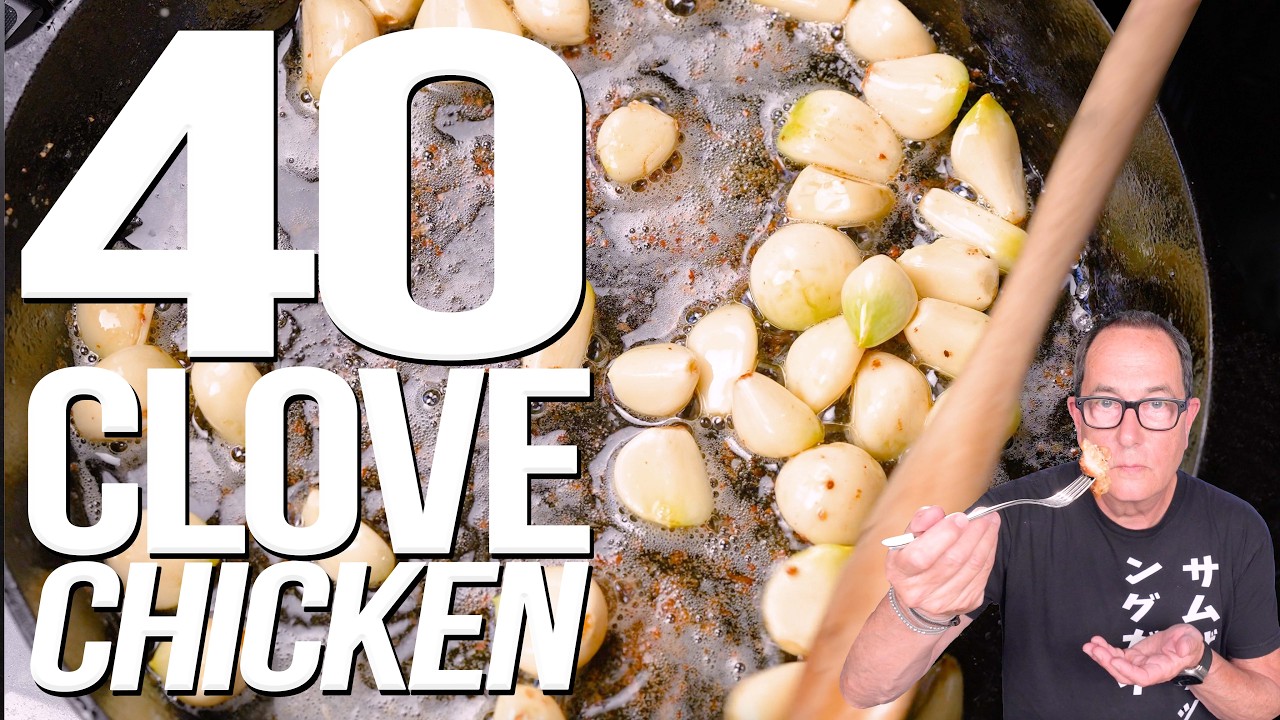 40 CLOVES OF GARLIC CHICKEN (YES, FORTY!) | SAM THE COOKING GUY