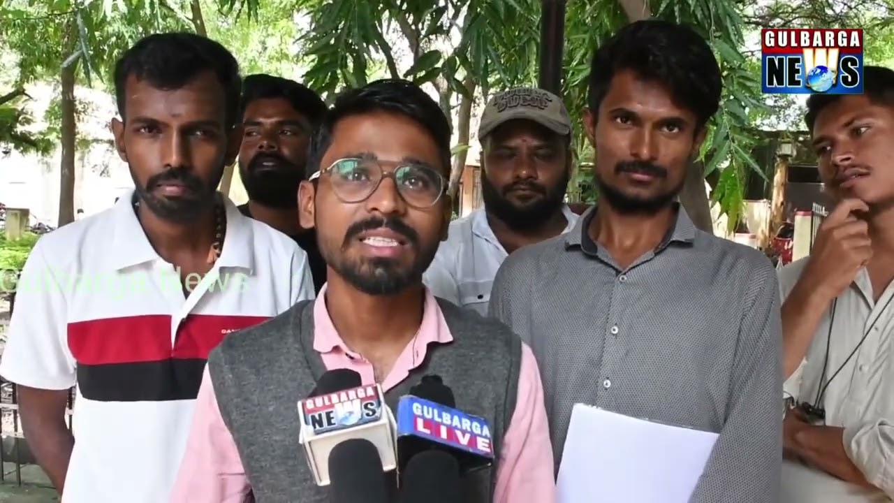 Gulbarga University B.Ed Students Press Meet at Patrika Bhavan Gulbarga