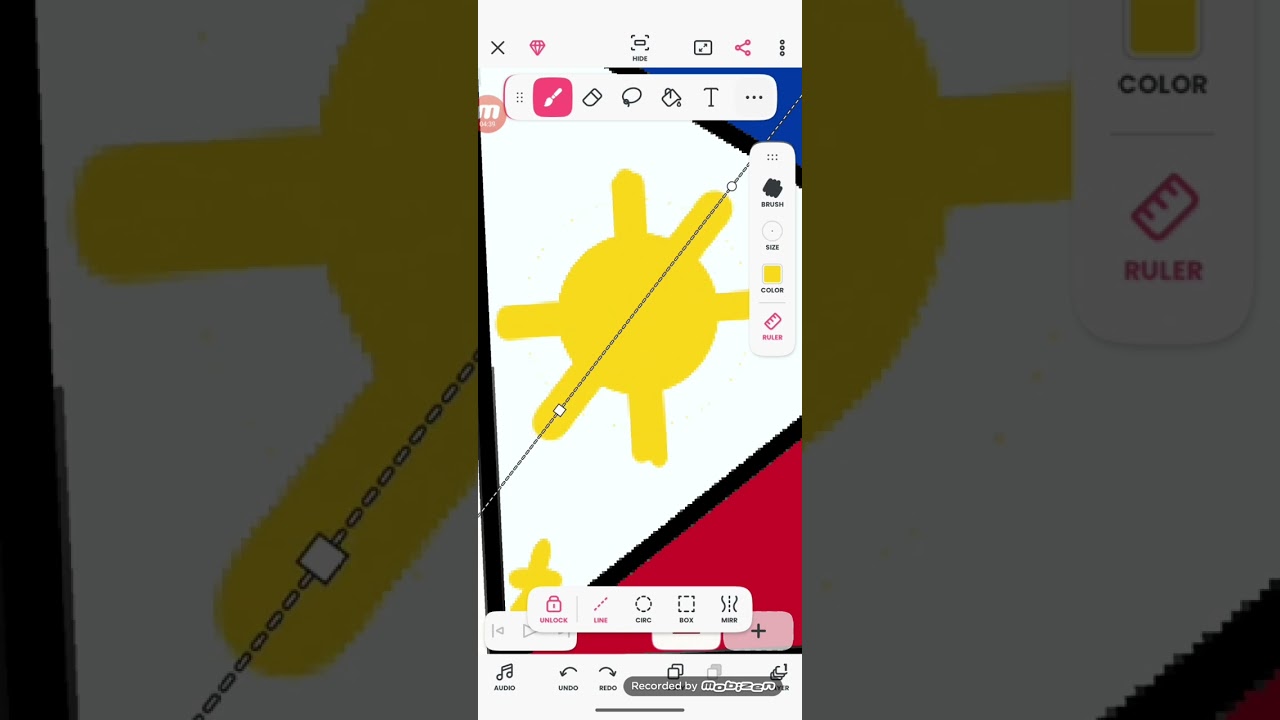 How to make the Philippines flag from FlipaClip! 