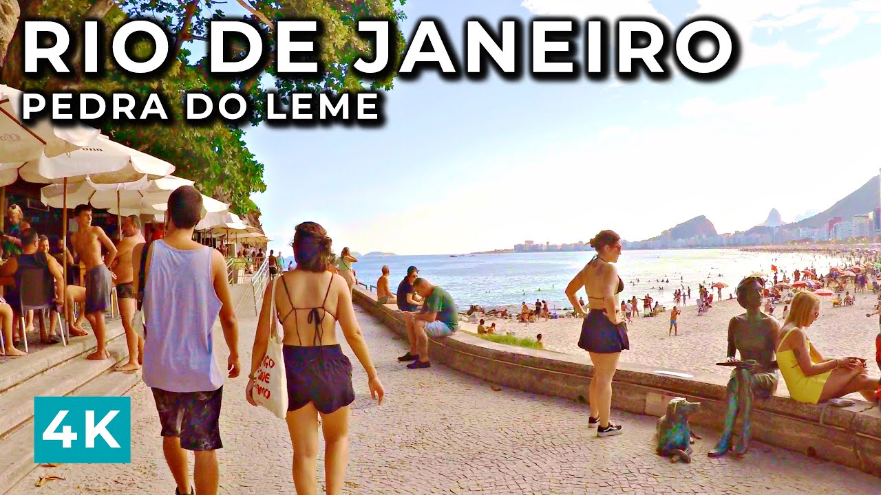 Walking - Leme  - Rio de Janeiro -  Brazil - 4K