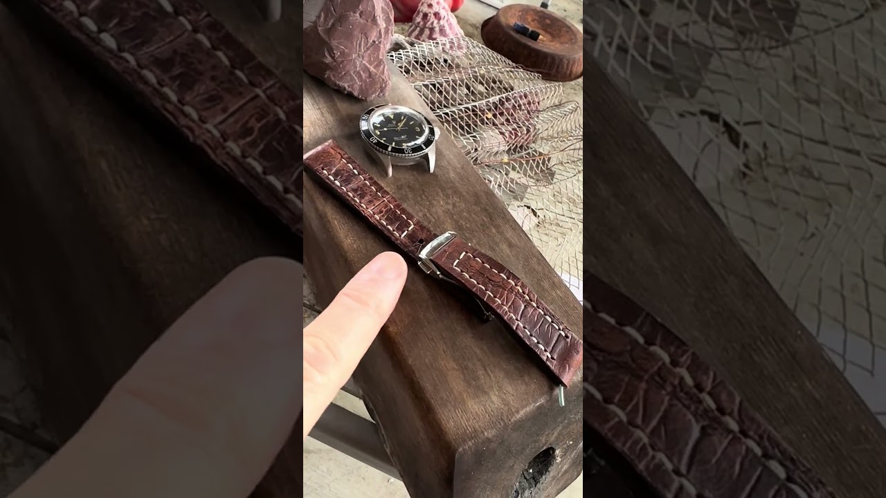 Müller and Son Horween Leather handcrafted, California USA.. Rolex watch