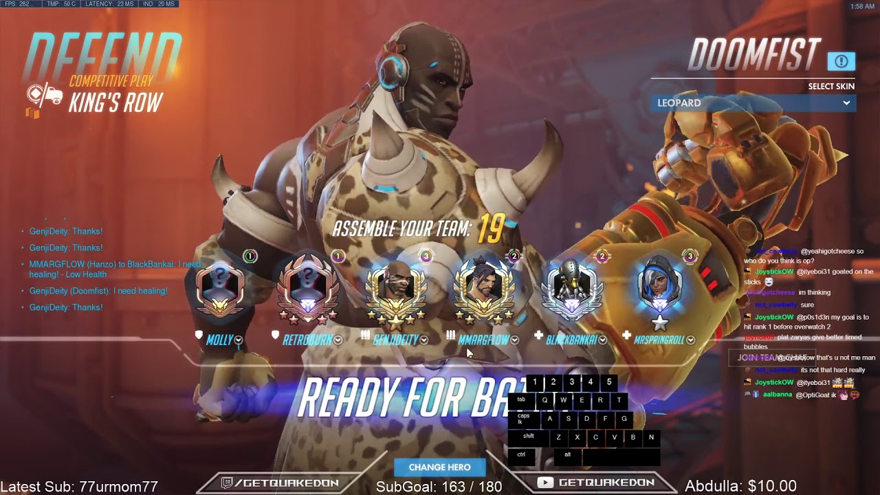 Overwatch Rollout Doomfist God GetQuakedOn Predator Of King's Row