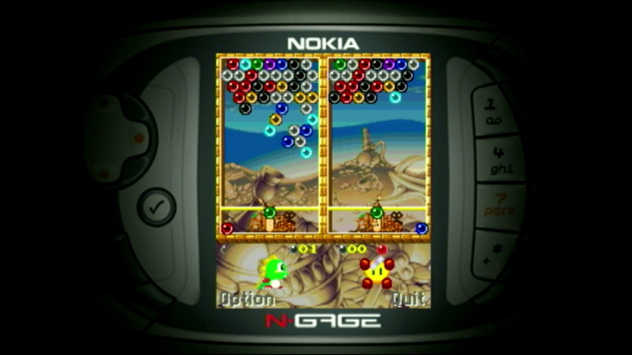 Puzzle Bobble VS (2003) - Nokia N-Gage Gameplay