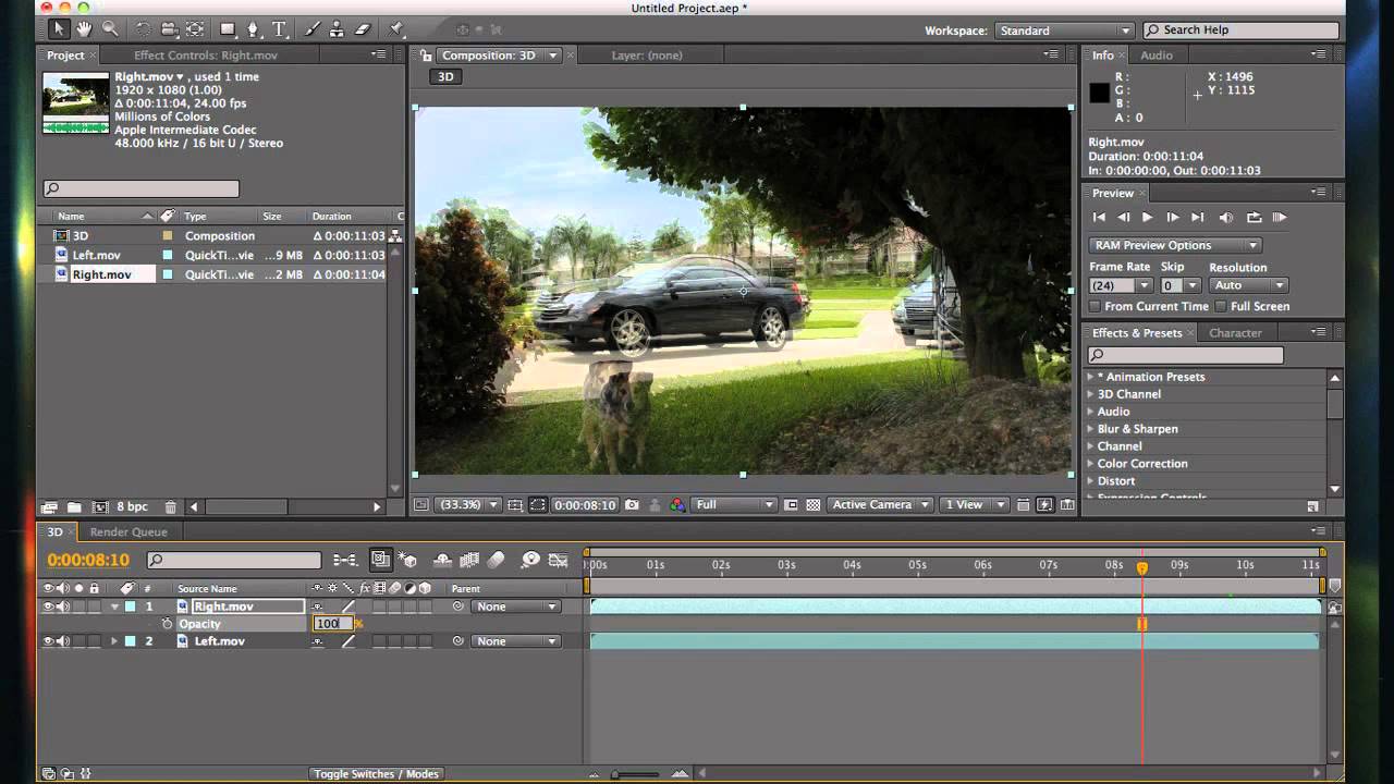 Stereoscopic Footage Tutorial