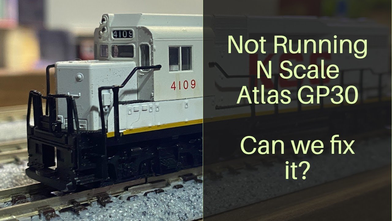 Б/у, не на ходу. Можно ли починить? N Scale Atlas GP30 — Поезда с Шейном, эпизод 85