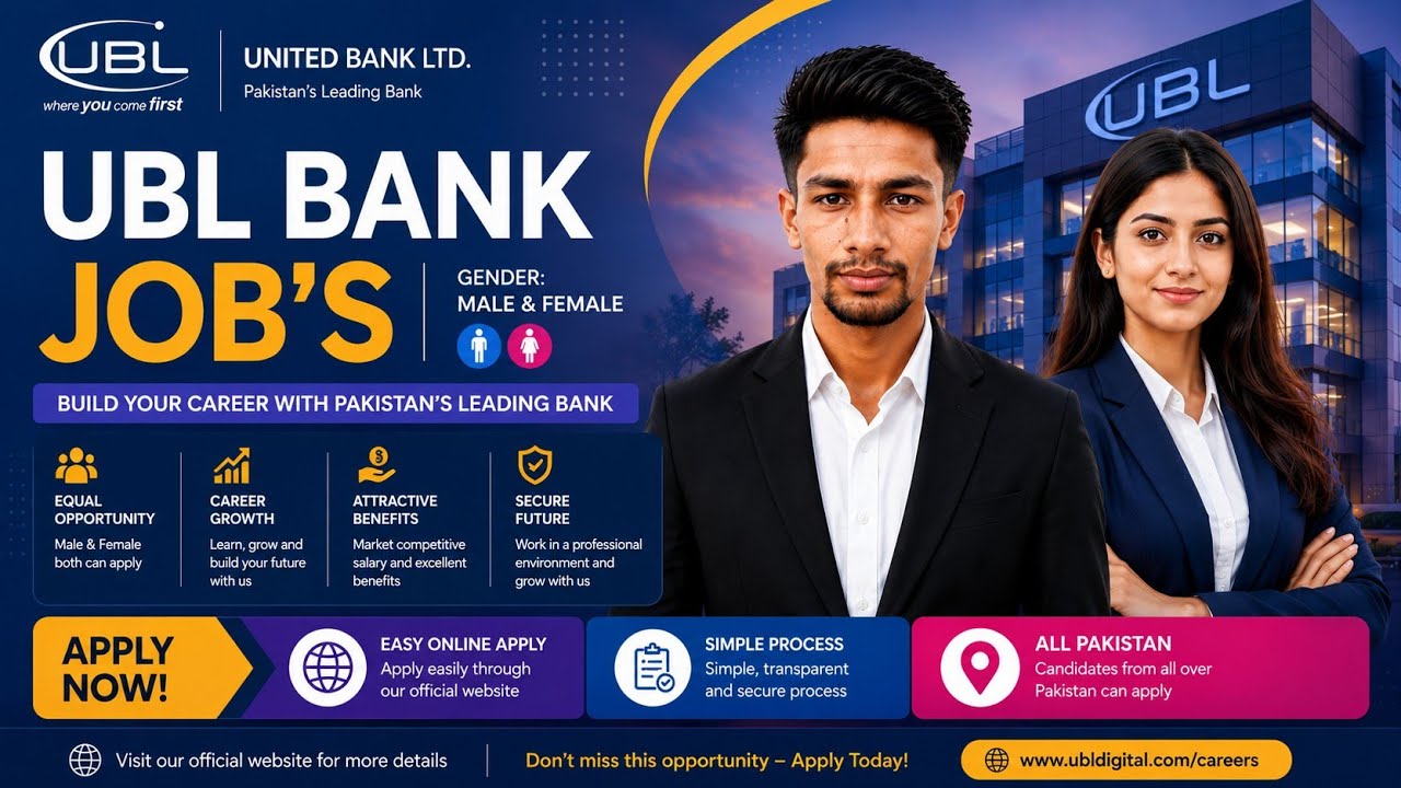 UBL Bank Jobs 2026 | How to apply online | Online Apply Full Guide