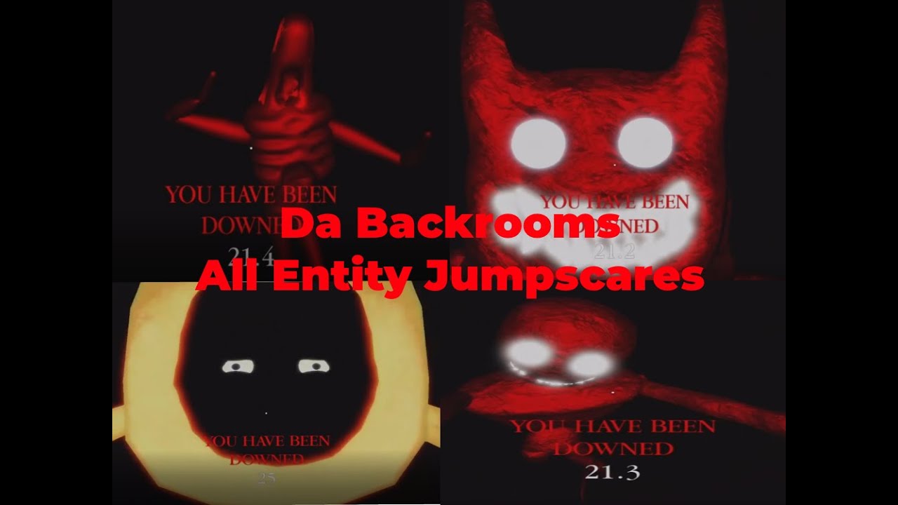 Roblox | Da Backrooms - All Entity Jumpscares